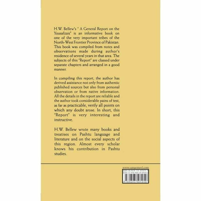 A General Report On The Yusufzais - Books - Sang-e-meel Publications.