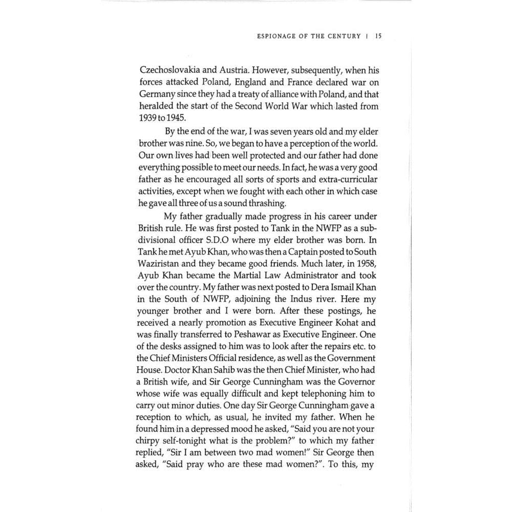 Espionage of the Century: An Untold Story - Ambassador Zahid Said