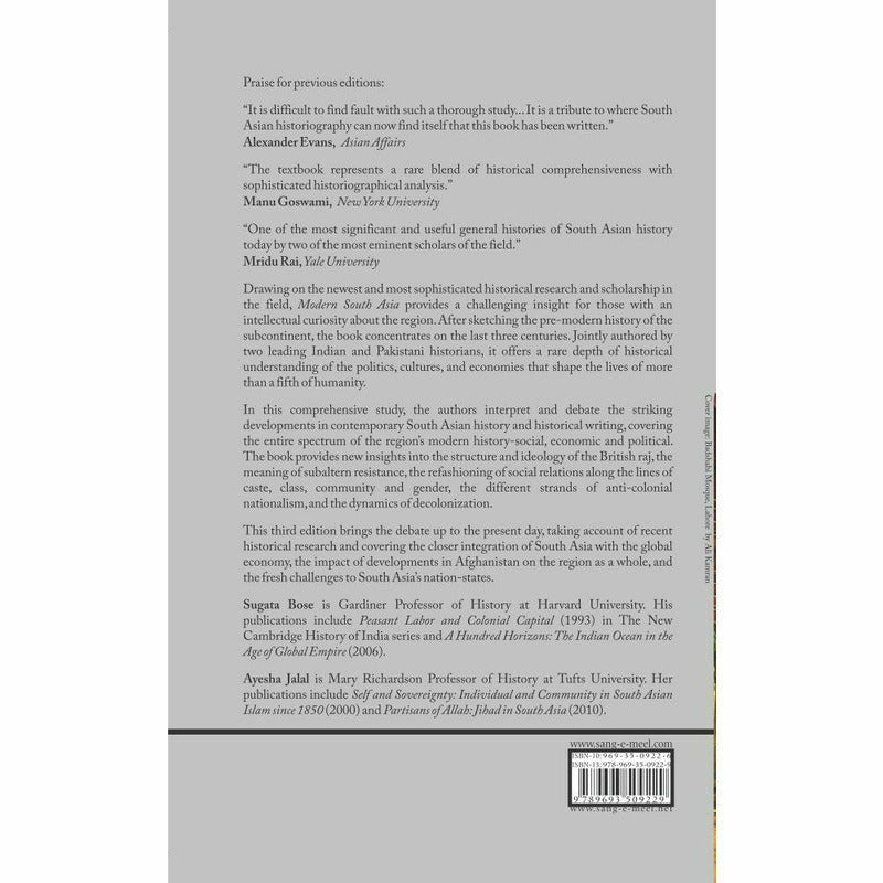 Modern South Asia: History, Culture, Politics, Economy - Books - Sang-e-meel Publications.