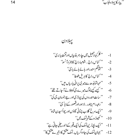 Pyar Ka Pehla Punjab: Nau Din Punjab Kay -  Books -  Sang-e-meel Publications.