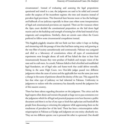 Anatomy of Constitutional Cases (An Analysis) - Taimoor Kamal Malik