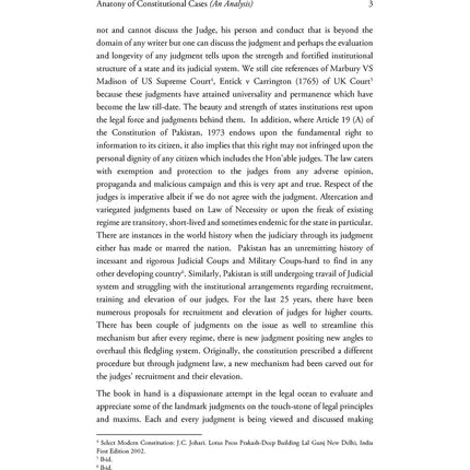 Anatomy of Constitutional Cases (An Analysis) - Taimoor Kamal Malik