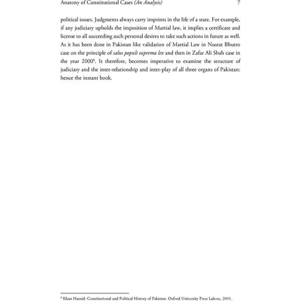 Anatomy of Constitutional Cases (An Analysis) - Taimoor Kamal Malik