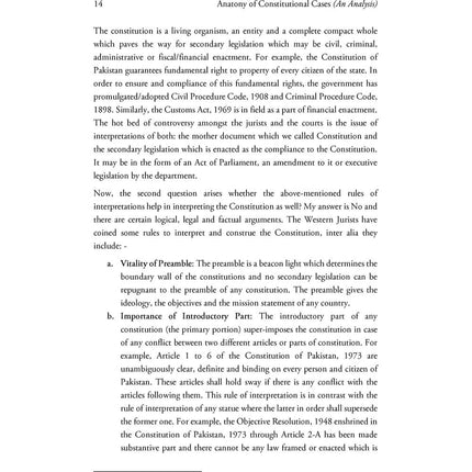 Anatomy of Constitutional Cases (An Analysis) - Taimoor Kamal Malik