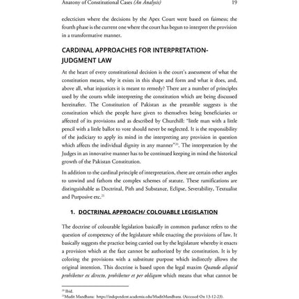 Anatomy of Constitutional Cases (An Analysis) - Taimoor Kamal Malik