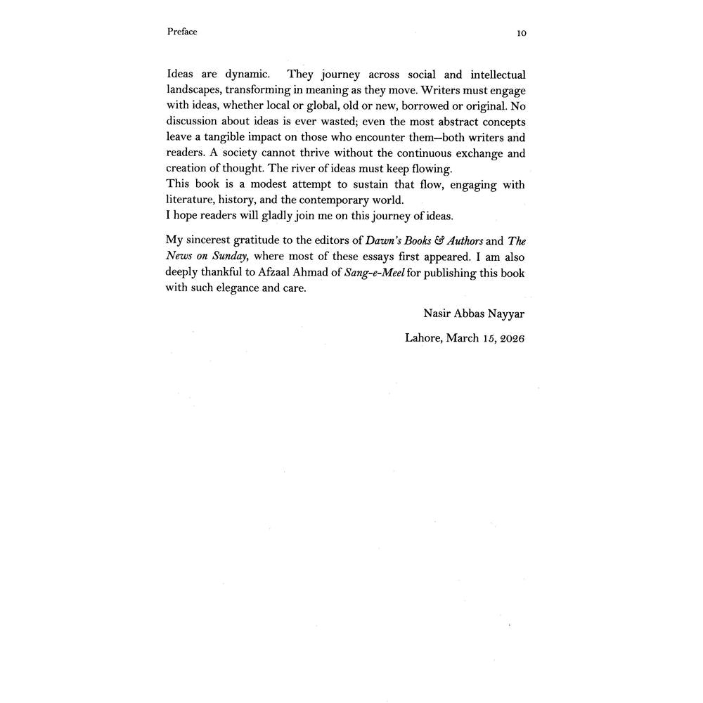 The Journey of Ideas - Nasir Abbas Nayyar