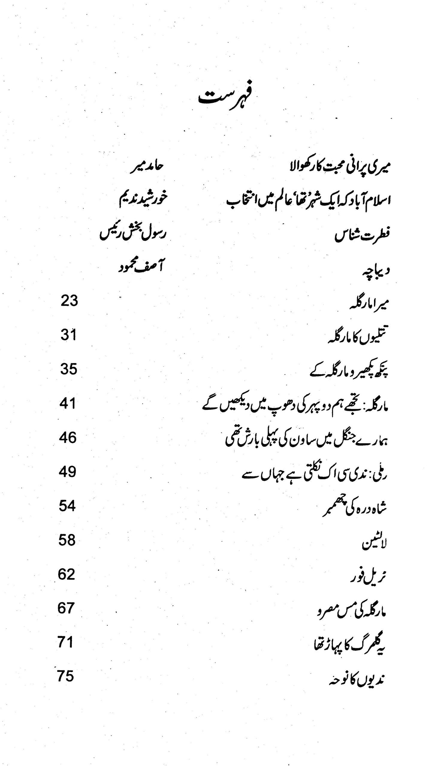 Margala Jungle Kahani