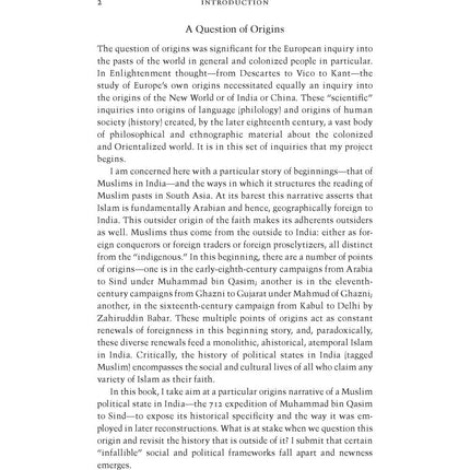 A Book of Conquest - Manan Ahmed Asif