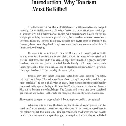 Kill Tourism - Mir Sana Ullah Khan, Waqar Ali Khan, Dr. Abdul Samad