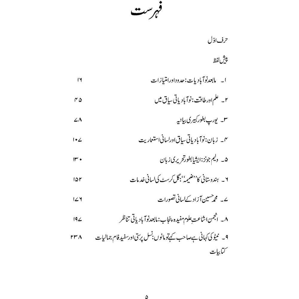 Maba'ad Nau Abadiyaat - Dr. Nasir Abbas Nayyer
