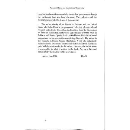 Pakistan: Political & Constitutional Engineering - Hasan Askari Rizvi