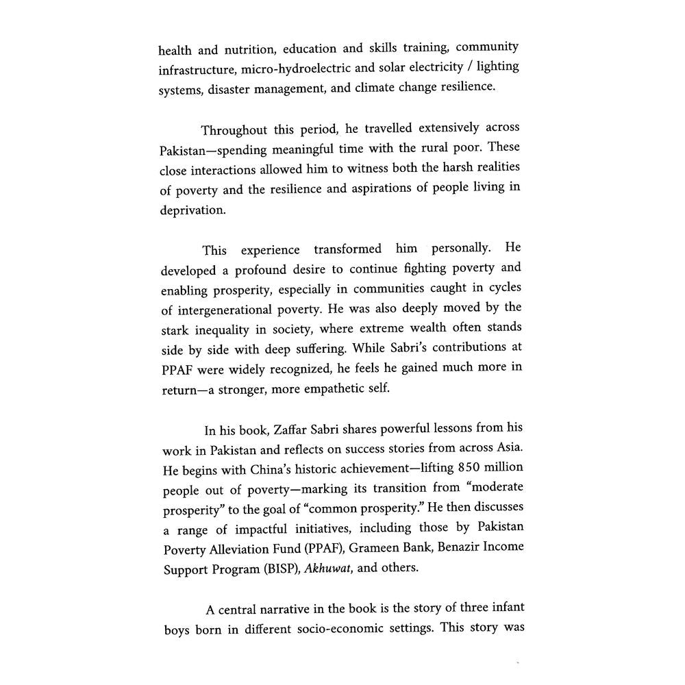 From Poverty To Prosperity - Zaffar Sabri