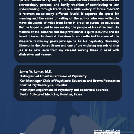 Secrets: Stories of Psychiatry from America and Pakistan - Ali Madeeh Hashmi