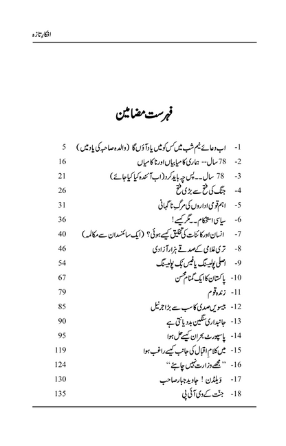 Afkaar-e-Taza - Zulfiqar Ahmad Cheema (Signed copy)