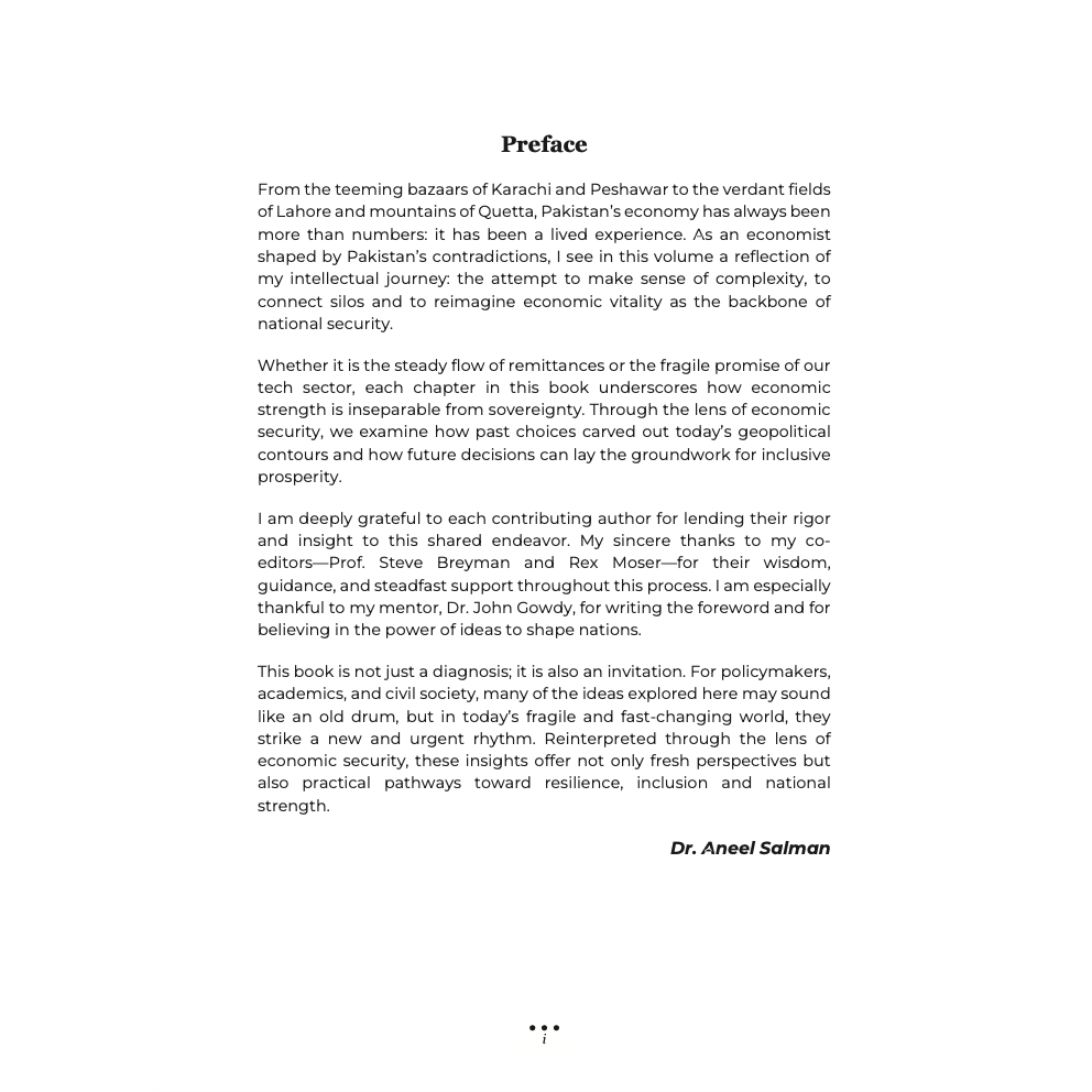 Economy: Backbone of National Security - Challenges and Way Forward