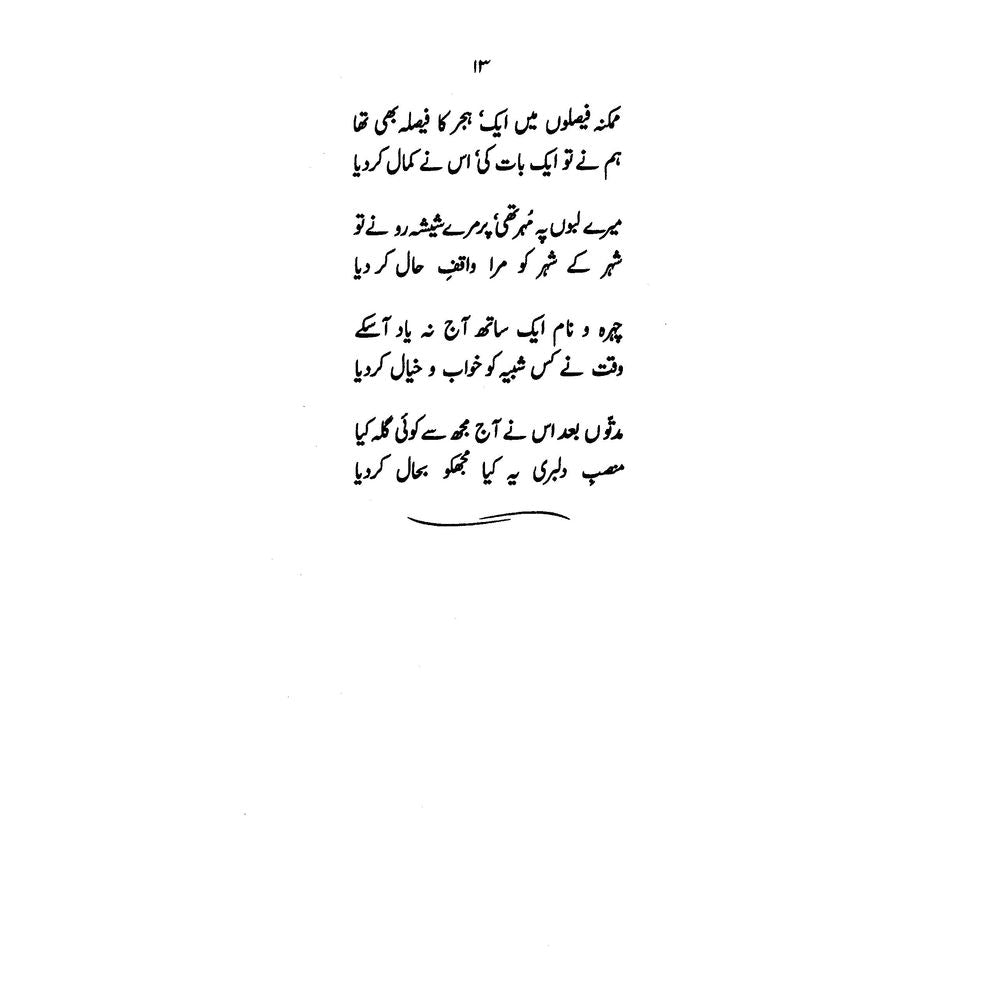 Kaff-e-Aina - Parveen Shakir