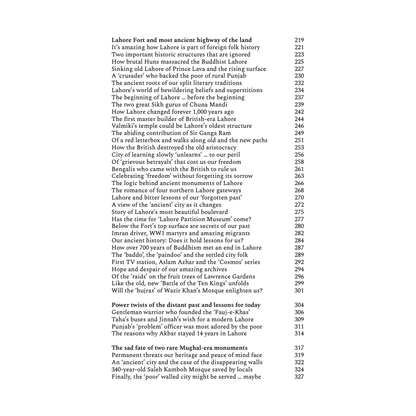 From the Beginning to Lahore's Happenings - Abdul Majid Sheikh