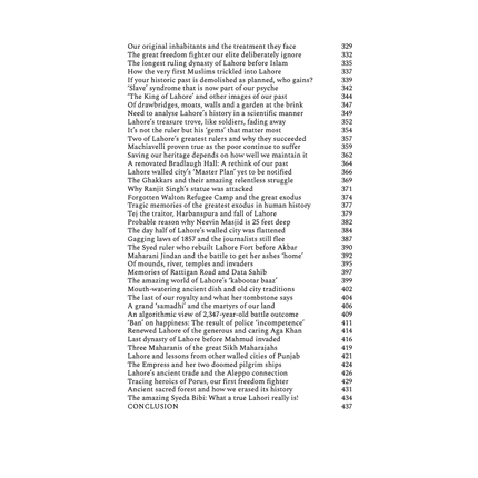 From the Beginning to Lahore's Happenings - Abdul Majid Sheikh