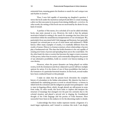 Postcolonial Perspectives in Urdu Literature - Nasir Abbas Nayyar