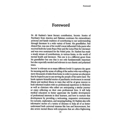 Secrets: Stories of Psychiatry from America and Pakistan - Ali Madeeh Hashmi