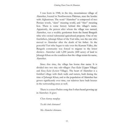 Coming Down From The Mountain