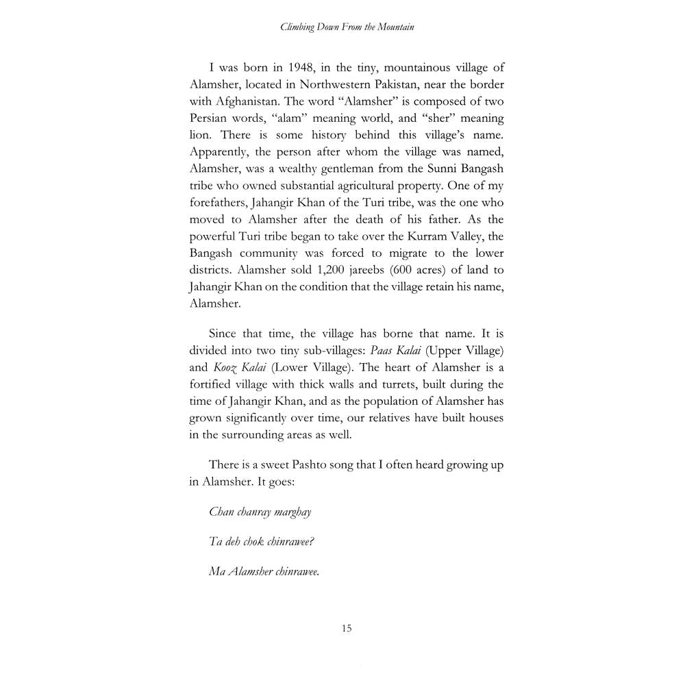 Coming Down From The Mountain