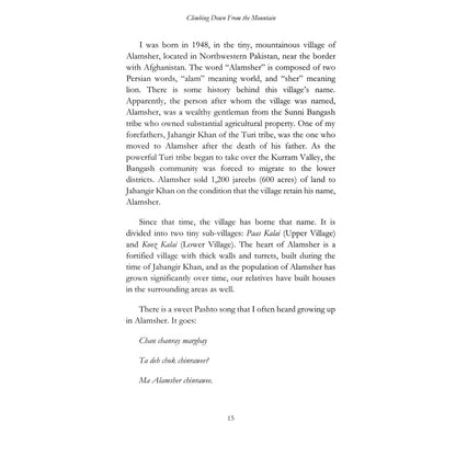 Coming Down From The Mountain