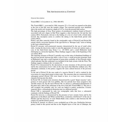 Ceramics from the excavations In the historic settlement At Bīr-Koṭ-Ghwaṇḍai (barikot) Swat, Pakistan (1984-1992) - Pierfrancesco Callieri and Luca M. Olivieri - Sang-e-meel Publications