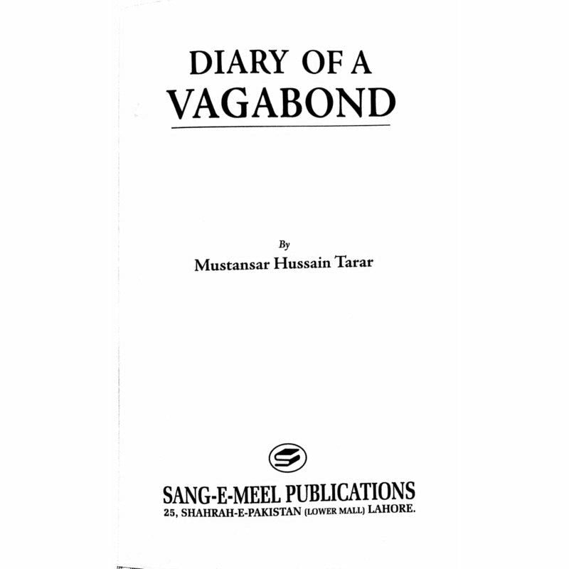 Diary Of A Vagabond -  Books -  Sang-e-meel Publications.