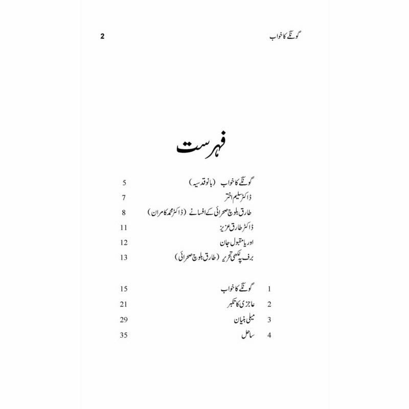 Goongay Ka Khwab (Afsanay) -  Books -  Sang-e-meel Publications.