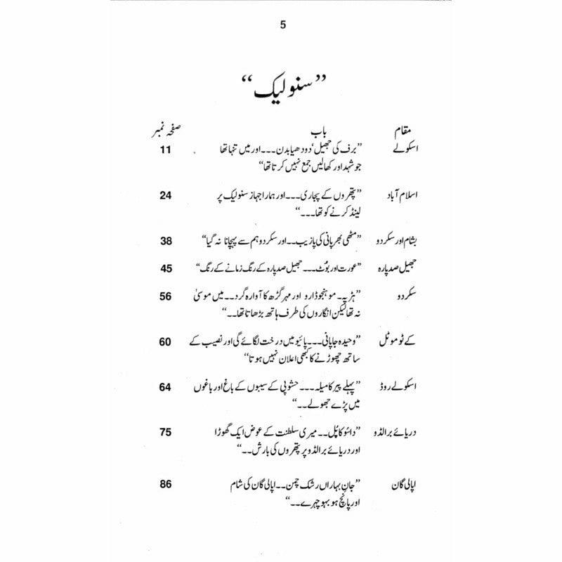Snow Lake -  Books -  Sang-e-meel Publications.