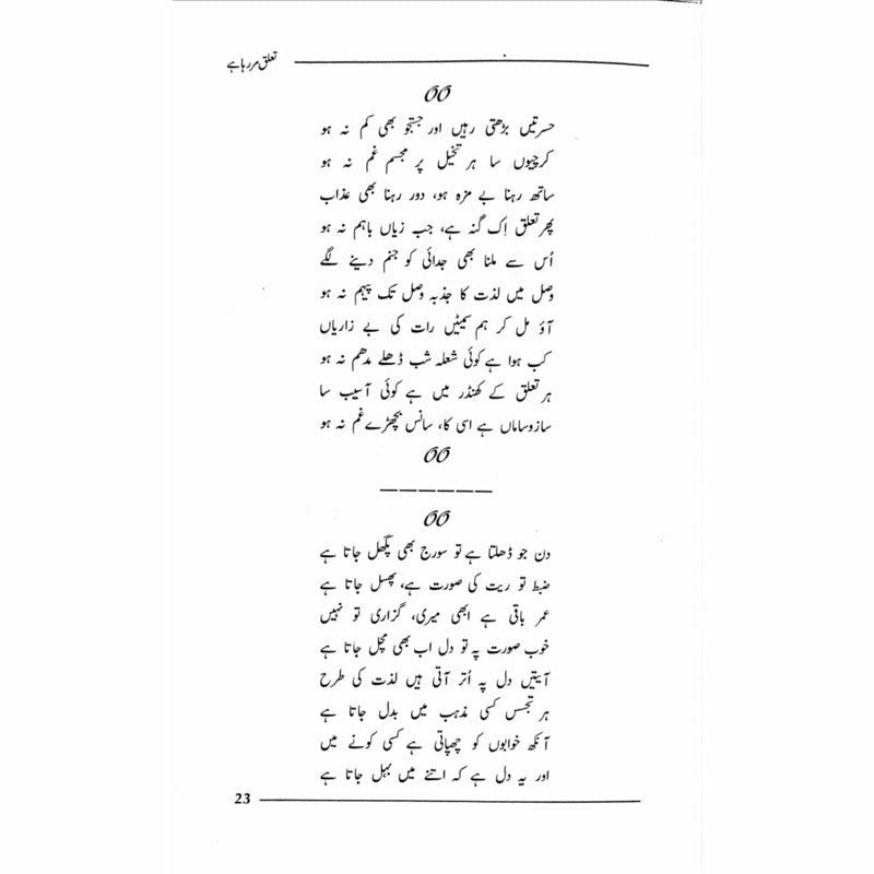 Ta'aluq Mar Raha Hai -  Books -  Sang-e-meel Publications.